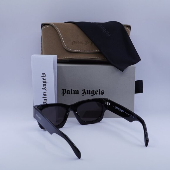 Palm Angels PERI089 BODIE 1007 Square Sunglasses - Black/Dark Grey - Picture 5 of 9